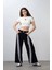 Desing Studio Baskılı Crop Krem 2