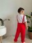 Mickey Baskılı Tişörtlü Tulum & Salopet Kırmızı 2