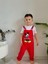 Mickey Baskılı Tişörtlü Tulum & Salopet Kırmızı 3