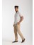 Polo Çizgili Bej Regular Fit 4