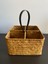 Dekoratif Bambu Hasır Banyo Organizer / Kaşıklık / Dekoratif Obje 4 Bölmeli 20X20X11 cm 4