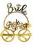 Bride Yazılı Taç ve Bride To Be Yazılı Gözlük Seti Altın Renk 1