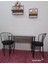 Wood Idea 60X90 Metal Ayaklı 2 Sandalyeli Yemek, Balkon ve Mutfak Masa Takımı 1