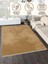 Lofy Halı Düz Renk Kadifemsi Dokulu Karamel Halı 160X230 4