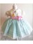 Mint Pembe Kemerli Nakışlı Kız Bebek Elbisesi, Özel Dikim Kız Çocuk Elbisesi, Doğum Günü Elbisesi, Fotoğraf Çekim Elbisesi, Kız Bebek Hediyesi, 0-7 Yaşa Uygun 1