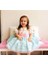 Mint Pembe Kemerli Nakışlı Kız Bebek Elbisesi, Özel Dikim Kız Çocuk Elbisesi, Doğum Günü Elbisesi, Fotoğraf Çekim Elbisesi, Kız Bebek Hediyesi, 0-7 Yaşa Uygun 3