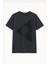 Erkek Rahat Kesim Bisiklet Yaka Baskılı Beyaz T-Shirt 1
