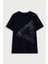 Erkek Rahat Kesim Bisiklet Yaka Baskılı Beyaz T-Shirt 1