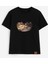 Kadın Bisiklet Yaka %100 Pamuk Blok Baskılı Kısa Kollu T-Shirt 1
