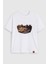 Kadın Bisiklet Yaka %100 Pamuk Blok Baskılı Kısa Kollu T-Shirt 1