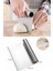 2li Set Hamur Şekillendirici Eğik Pasta Spatulası +Metal Hamur Kesici Kazıyıcı Spatula 2