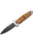 Fs 11031 Kahverengi Kamp Çakı 20CM- Police Işlemeli, Ahşap Sap, Cam Kırma Aparatlı 1