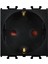 Domino Siyah Çocuk Korumalı Topraklı Priz - 2m - 16AX 250V 1