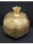 11X10CM Gold Renk Cam Poliresin Nar Biblo Vazo Çiçeklik Taçlı Büyük 1 Adet 1