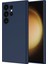 Samsung Galaxy S25 Ultra Kılıf Lansman Içi Kadife Kamera Korumalı Mara Silikon Kılıf-Lacivert 1