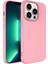 iPhone 14 Pro Kılıf Lansman Içi Kadife Mara Silikon Kılıf-Pembe 1