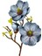 Yapay Çiçek Eva Mavi Manolya 2 Çiçek 1 Tomurcuk Uzun Dal Çiçek Flowers 55CM Gerçeksi Doku 4