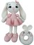 Amigurumi Uzun Kulakli Tavsan Uyku Arkadaşı ve Diş Kaşıyıcı Seti 1