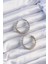 Pirinç Gold Gümüş Renkli Tırtıklı Halka Küpe - TJ-BKP9228 2