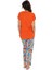 Kadın Kısa Kollu Çiçek Desenli Renkli Alt Üst Pijama Takım 4
