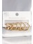 316L Çelik Gold Renk Geometrik Halka Model Kadın Küpe Seti - TJ-BKP10391 1