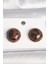 Pirinç Gold Renk 3D Daire Leopar Model Kadın Küpe - TJ-BKP10347 1