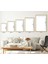 Modern 3'lü Soyut Duvar Tablo Seti – Nötr Tonlarda Minimalist Sanat (Cam Tablo) 2