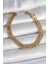 316L Çelik Gold Renk Hasır Zincir Model Kadın Bileklik - TJ-BB6940 1