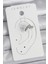 Pirinç Gümüş Renk Zirkon Taşlı Kadın Kıkırdak Küpe - TJ-BKP10556 2