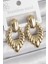 316 Çelik Gold Renk Işlemeli Motiif Model Kadın Küpe - TJ-BKP10528 1