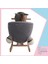 Sallanan Doldurulmuş At Peluş Rocker 60 cm Gri-Beyaz Inslm 5