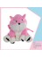 Kizgin Kedi Sabriye Peluş Çanta 40 cm Pembe Inslm 3