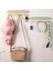 3 Adet 8 Kancalı Plastik Yapışkanlı Askı Dolap Banyo Takı Askısı Organizer 2