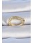 Pirinç Gold Renk Zirkon Taşlı Kadın Yüzük - TJ-BYK3308 1
