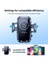HP-A04 15W Kablosuz Şarj Araba Telefon Tutucu Ayarlanabilir Cam ve Torpido Için Yüksek Kalite Tutucu Premium 2