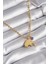 316L Çelik Gold Renk Top Zincir Model Fil Figür Nazar Boncuk Detay Kadın Kolye - TJ-BKO8342 1