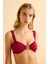 Tokalı Straplez Geniş Askılı Bordo Bikini 1