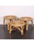 Yumru Doğal Kubu Rattan 40X25 Sehpa & Tabure 3