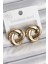 316 Çelik Gold Renk Düğüm Halka Model Kadın Küpe - TJ-BKP10522 1