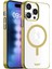 Labs Buff iPhone 15 Pro Max ile Uyumlu Magsafe Uyumlu Slim Fit Kılıf Kablosuz Şarj Destekleyen Sararmaya Karşı Korumalı Kapak (Altın Rengi) 1