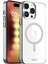 Labs Buff iPhone 15 Pro ile Uyumlu Magsafe Uyumlu Slim Fit Kılıf Kablosuz Şarj Destekleyen Sararmaya Karşı Korumalı Kapak (Gümüş Rengi) 1