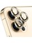 Ekran Koruyucu Apple iPhone 15 Pro Max Için Tekli Kamera Lens Koruma Camı Gold 1
