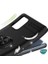 Samsung Galaxy A71 Için Kılıf Kickstand Ring Holder Siyah Rose [galaxy A71 ile Uyumlu Kılıf - Siyah - Rose] 2