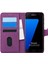 Samsung Galaxy S7 Edge Için Kılıf Fabric Book Wallet Mor [galaxy S7 Edge ile Uyumlu Kılıf - Mor] 1