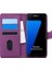 Samsung Galaxy S7 Edge Için Kılıf Fabric Book Wallet Mor [galaxy S7 Edge ile Uyumlu Kılıf - Mor] 3