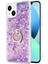 Apple iPhone 13 Için Kılıf Glitter Liquid Holder Mor [iphone 13 ile Uyumlu Kılıf - Mor] 3