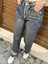 Varak Baskılı Straight Jean 2