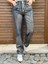 Varak Baskılı Straight Jean 3