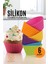 Modacar Silikon Muffin Kalıbı - Sürekli Kullanım Muffin Kek Kalıbı 6 Adet 1