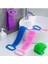 Çift Taraflı Silikon Banyo Sırt Kesesi Duş Lifi Tükenmez Lif Mavi 70 cm 2